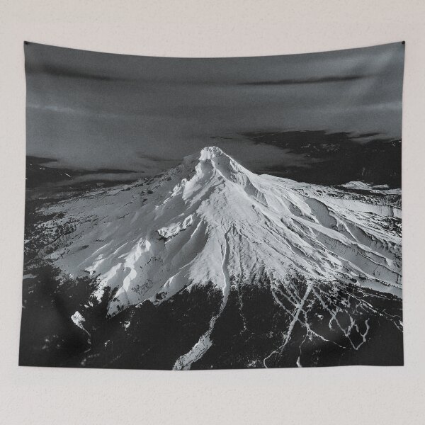Item preview, Mount Hood, Oregon x Aerial BW designed and sold by Leah Flores.
