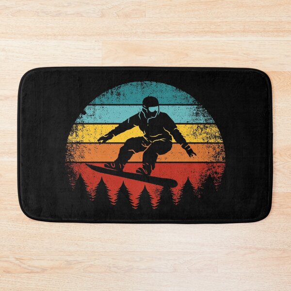 Item preview, Cool Snowboarder Retro Vintage Sunset Snowboarding Slopes designed and sold by CoolSilhouettes.