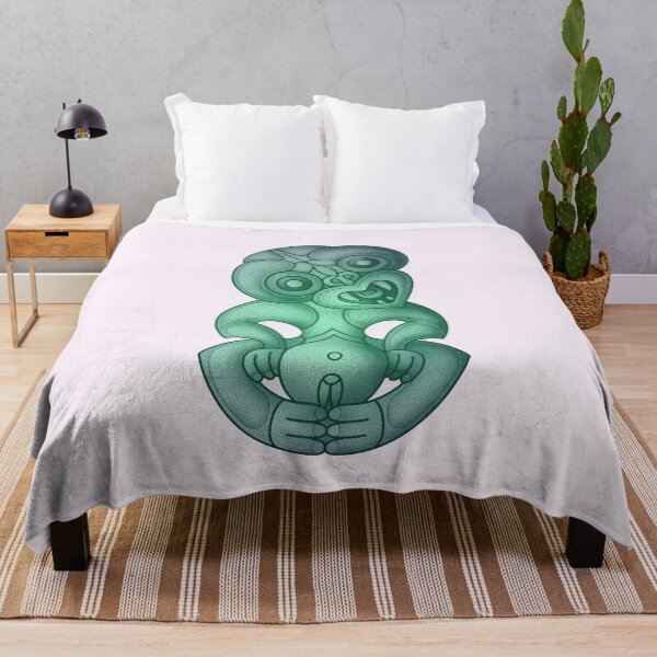 Item preview, Green Maori Hei Tiki designed and sold by Aroha Designs.