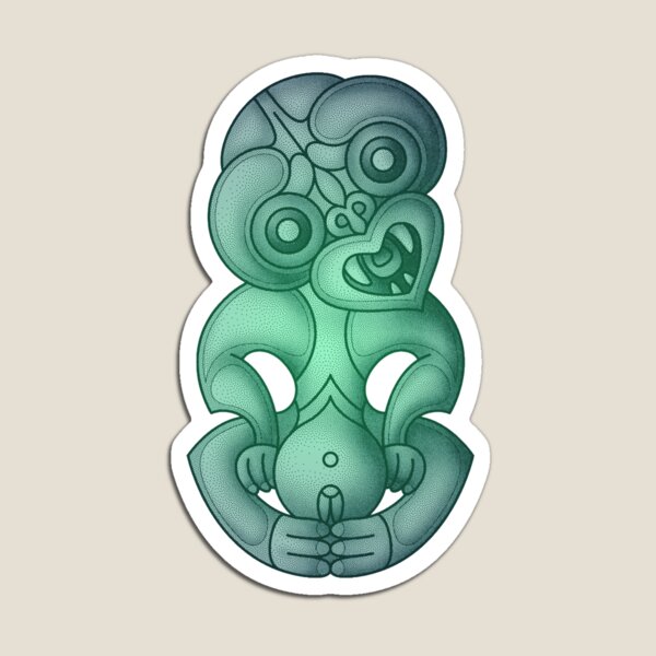Item preview, Green Maori Hei Tiki designed and sold by Aroha Designs.