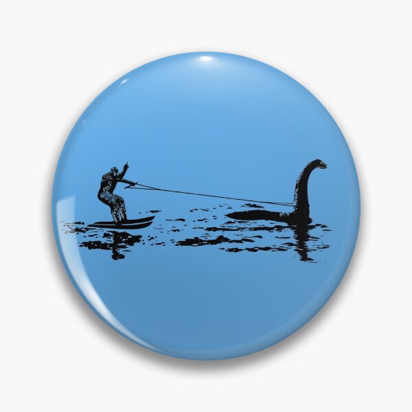 Item preview, Bigfoot Waterskiing Behind Nessie The Loch Ness Monster designed and sold by scooterbaby.
