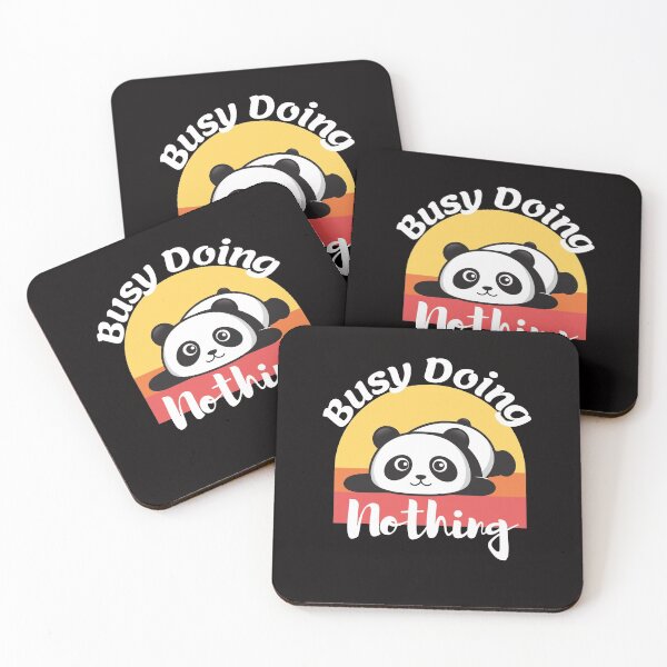 Item preview, busy doing nothing, cute lazy panda  designed and sold by Bachirdz.