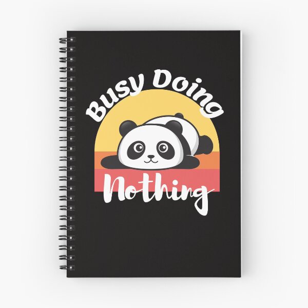 Item preview, busy doing nothing, cute lazy panda  designed and sold by Bachirdz.