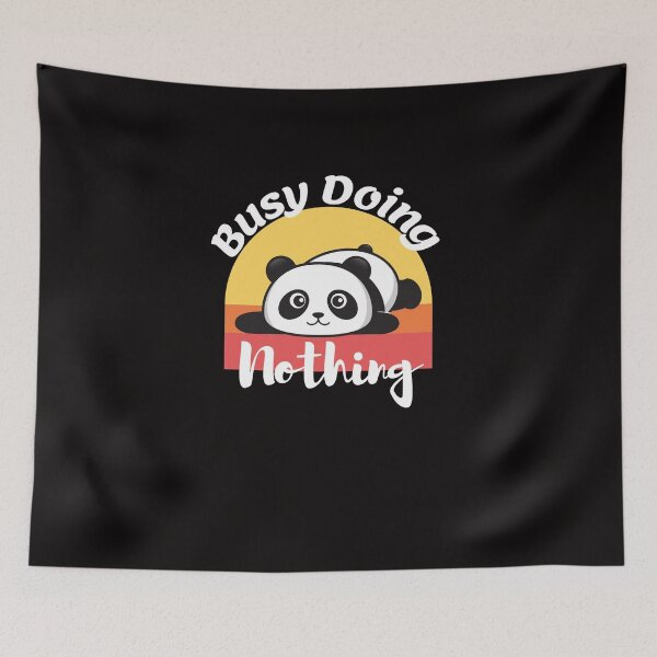 Item preview, busy doing nothing, cute lazy panda  designed and sold by Bachirdz.