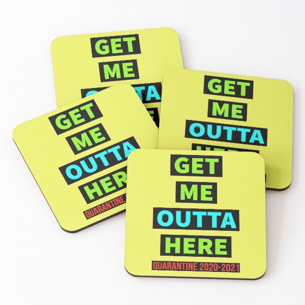 Item preview, Get Me Outta Here Quarantine Social Distance Isolation designed and sold by StudioTina.