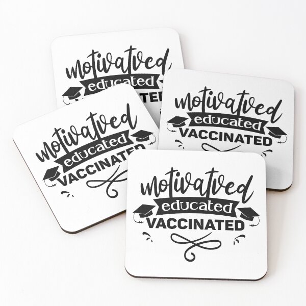 Item preview, Motivated Educated Vaccinated designed and sold by Mande Arts.