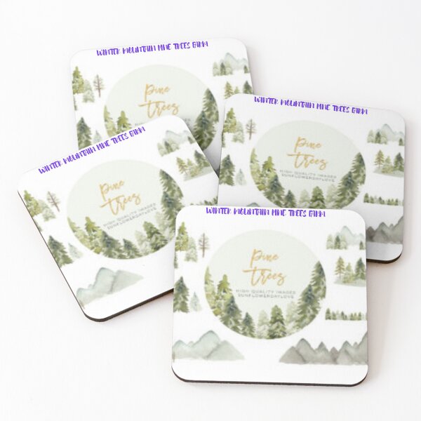 Item preview, WINTER MOUNTAIN PINE TREES FARM designed and sold by ShoppinOnline24.