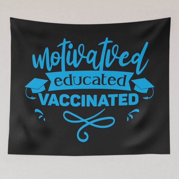 Item preview,  Educated Motivated Vaccinated designed and sold by Mande Arts.