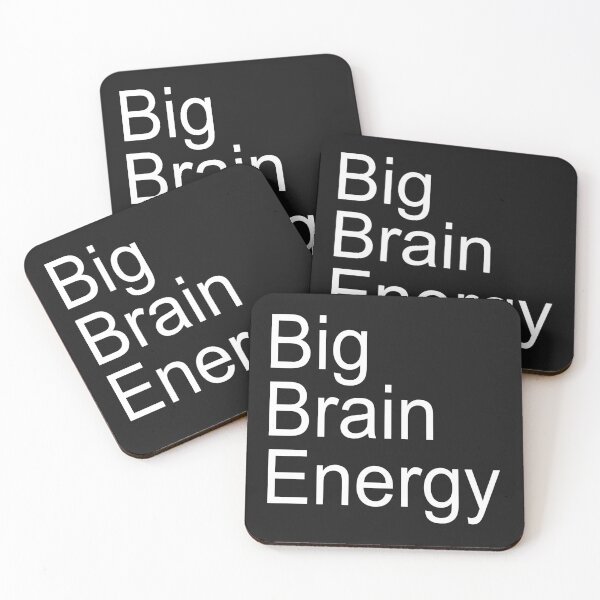 Item preview, Big Brain Energy (white) designed and sold by Mandy Bailey.