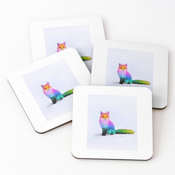 Item preview, Rainbow Fox  designed and sold by hollyrogers.