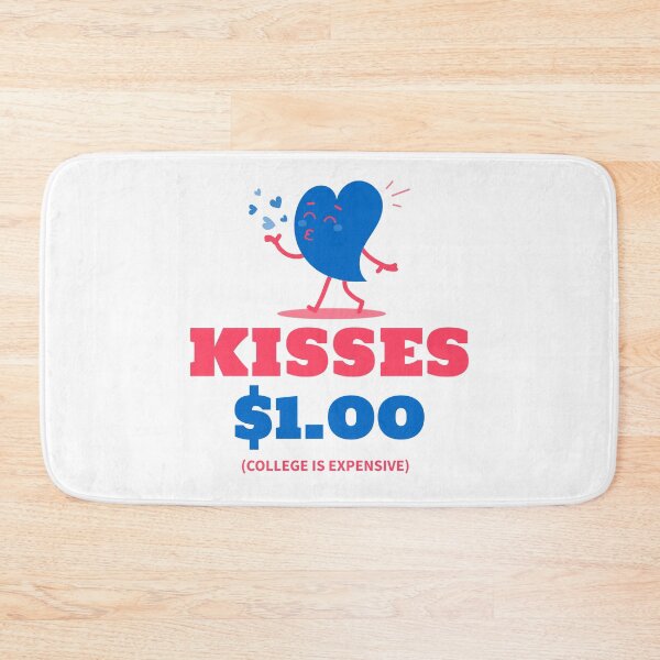 Item preview, Kisses One Dollar - College is Expensive, Cute Valentines Day designed and sold by Geostop.
