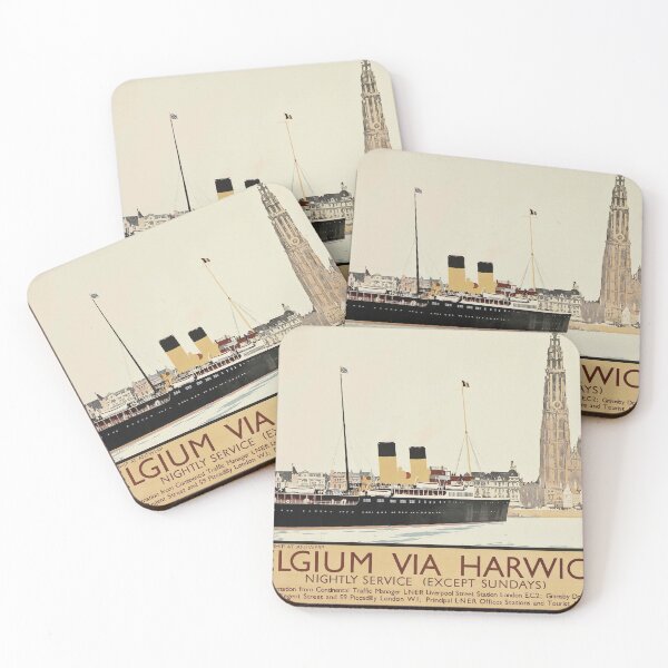 Item preview, Belgium via Harwich - Fred Taylor - 1925 designed and sold by CJET.