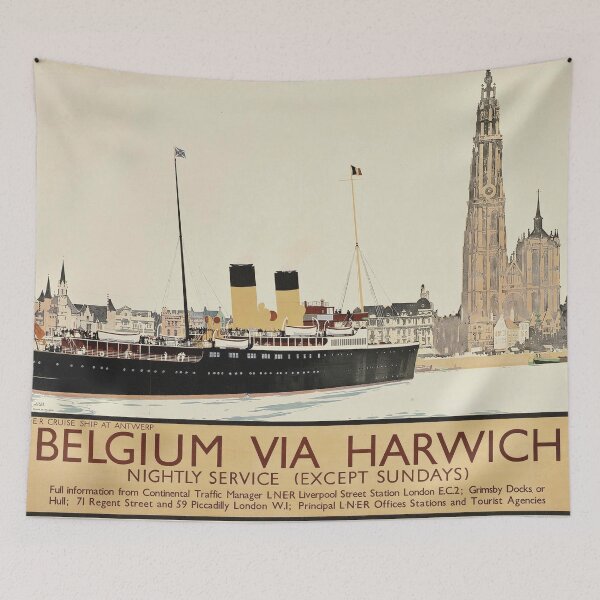 Item preview, Belgium via Harwich - Fred Taylor - 1925 designed and sold by CJET.