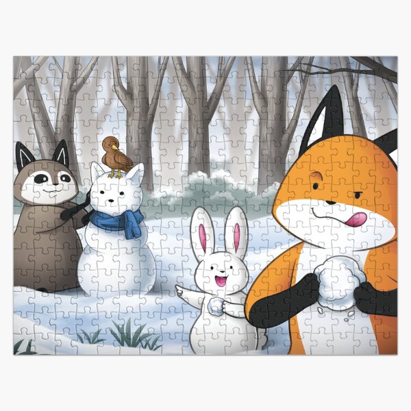 Fox and Friends - Winter Fun Jigsaw Puzzle