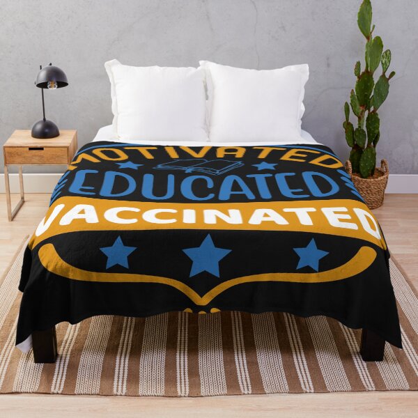 Item preview, Educated Motivated Vaccinated designed and sold by Mande Arts.