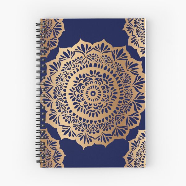 Item preview, Beautiful Blue Gold Mandala Pattern designed and sold by Julie Erin Designs.