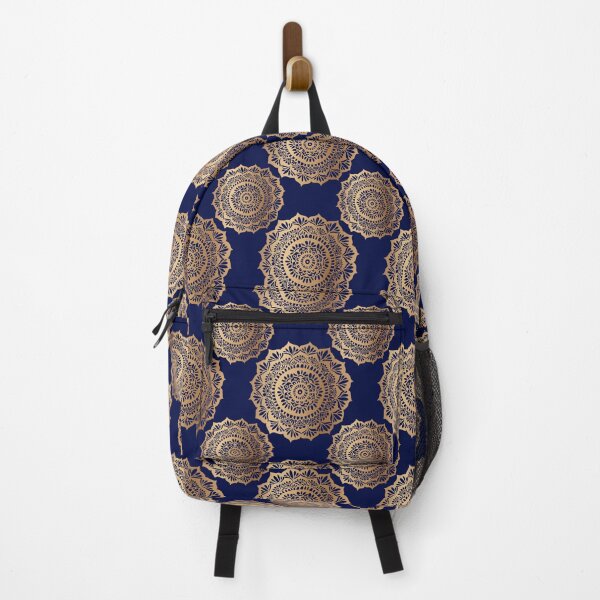 Item preview, Beautiful Blue Gold Mandala Pattern designed and sold by Julie Erin Designs.