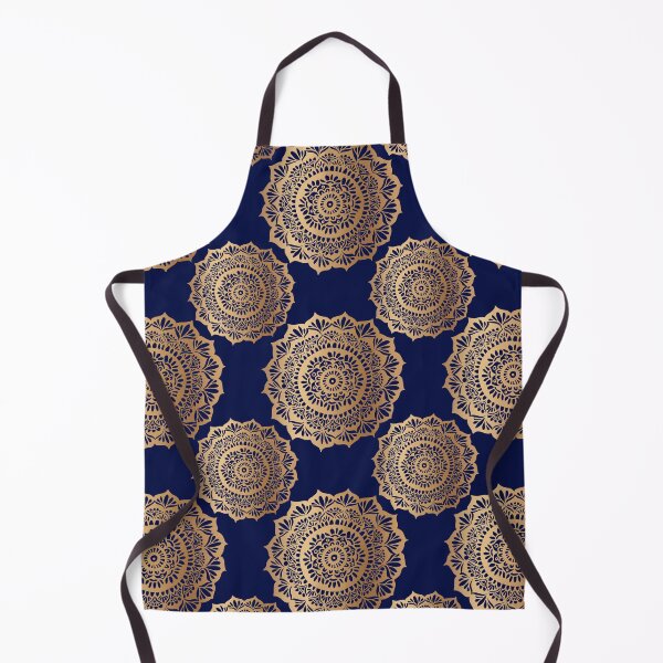 Item preview, Beautiful Blue Gold Mandala Pattern designed and sold by Julie Erin Designs.