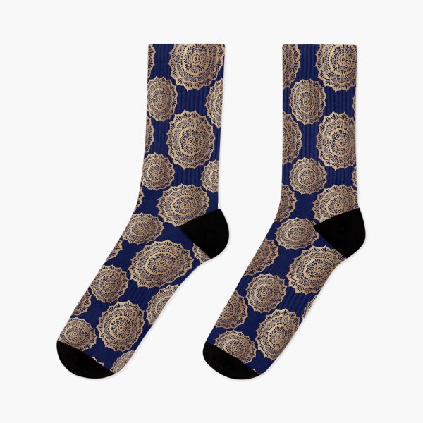 Item preview, Beautiful Blue Gold Mandala Pattern designed and sold by Julie Erin Designs.