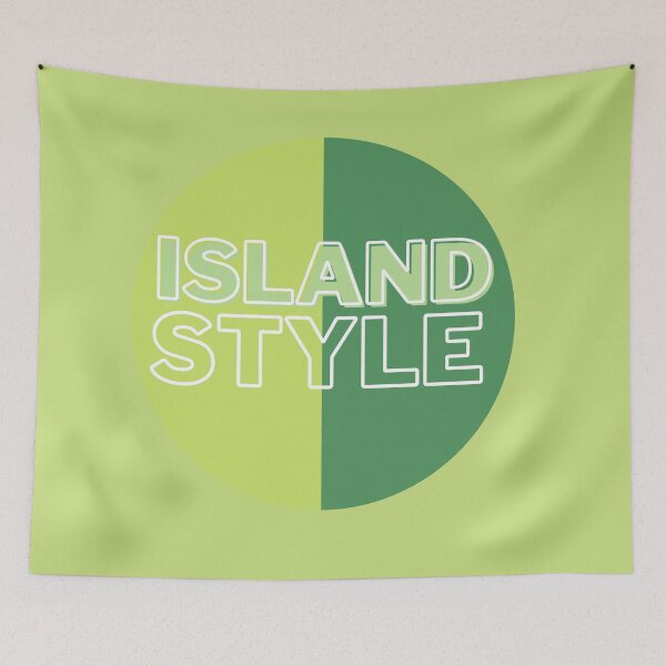 Item preview, island style hawaii light green tricolor circle  designed and sold by maplunk.