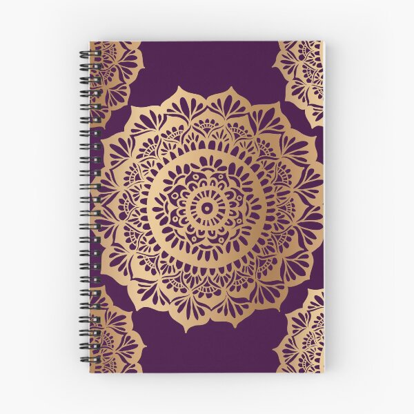 Item preview, Beautiful Purple Gold Mandala Pattern designed and sold by Julie Erin Designs.