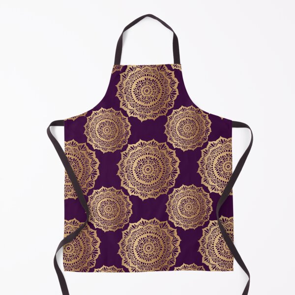 Item preview, Beautiful Purple Gold Mandala Pattern designed and sold by Julie Erin Designs.