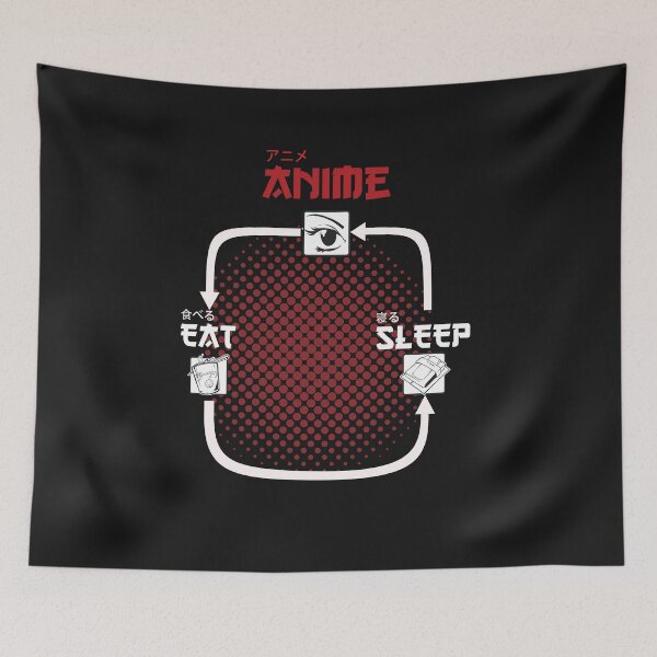 Item preview, Anime Gift Manga Sleep Eat Repeat Gift Idea designed and sold by Michaelihm.