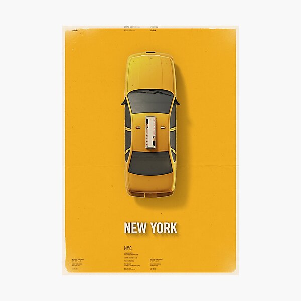 Item preview, Citycab Poster-Art Series (New York City) designed and sold by antrepo.
