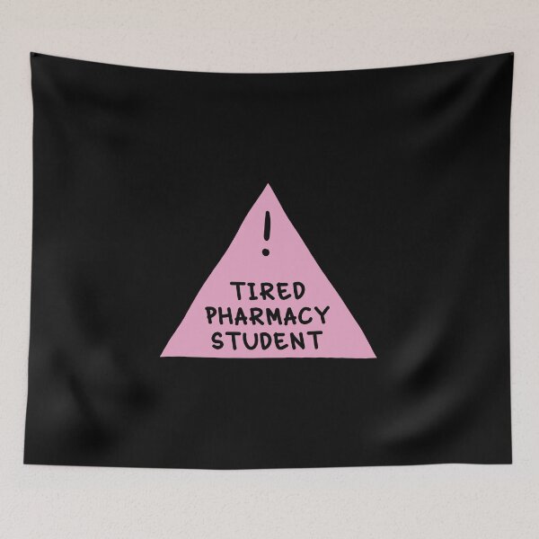 Item preview,  ⚠ Tired Pharmacy Student ⚠ (Pastel Pink) designed and sold by orlumbuspirate.
