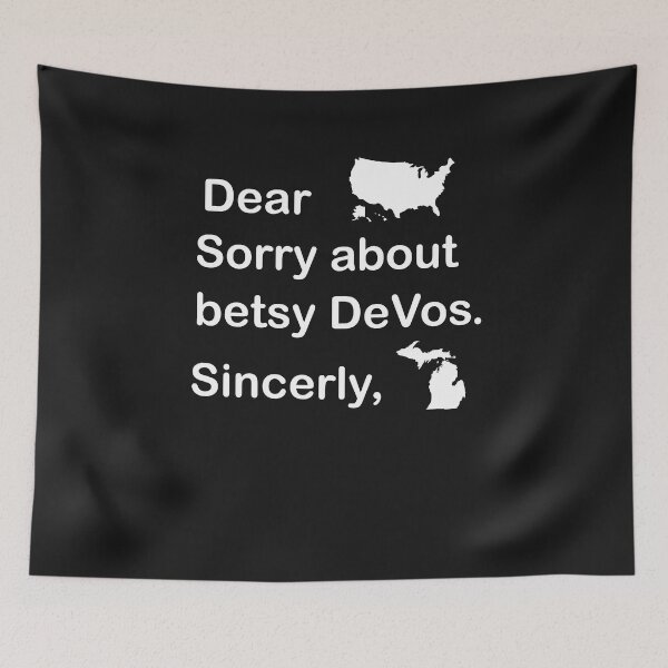 Item preview, GRETCHEN WHITMER BETSY DEVOS SHIRT designed and sold by boxofstories.