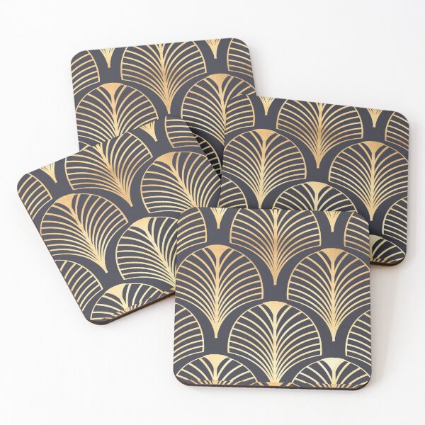 Item preview, Black and Gold Fan Duvet, and Pillow Covers. designed and sold by SacredsDesigns.