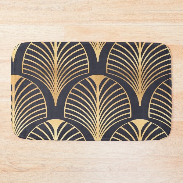 Item preview, Black and Gold Fan Duvet, and Pillow Covers. designed and sold by SacredsDesigns.