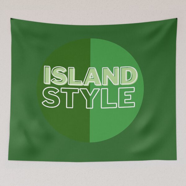 Item preview, island style hawaii dark green tricolor circle  designed and sold by maplunk.