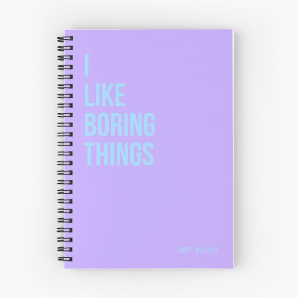 Item preview, I Like Boring Things - Andy Warhol designed and sold by ricknosis.