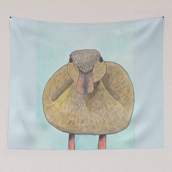Item preview, mallard hen duck watercolor art designed and sold by TheWaterBirds.