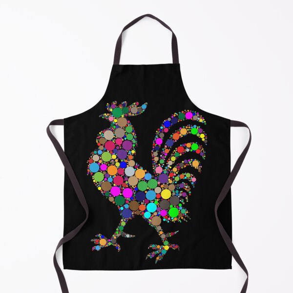 Item preview, Pollo Gallo Mosaico De Puntos Redondos De Colores designed and sold by BrokenUnicorn.
