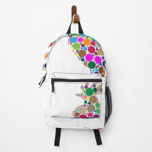 Item preview, Colorful round dots Mosaic Rooster Chicken designed and sold by BrokenUnicorn.