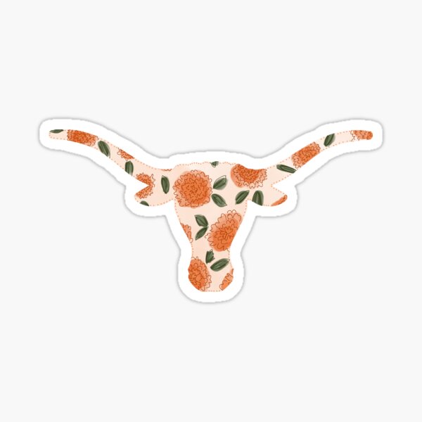 Flower longhorn Sticker
