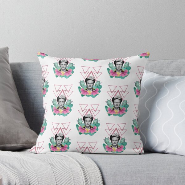 Item preview, Frida Kahlo mosaic, watercolor flowers, color, black and white designed and sold by Adriana C (All about Frida).