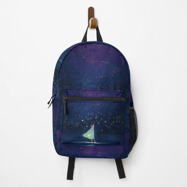 Item preview, Blue pink red sky with girl Lost in thoughts designed and sold by DijaOutlet.