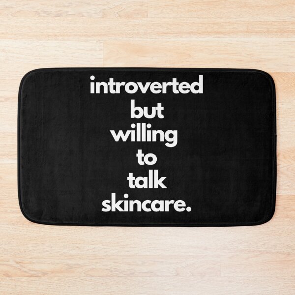 Item preview, Introverted but willing to discuss skincare Minimalist design designed and sold by raosnop.