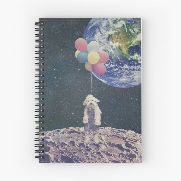 Item preview, First dog on the moon // retro surreal collage artwork designed and sold by Dorota Nowacka.