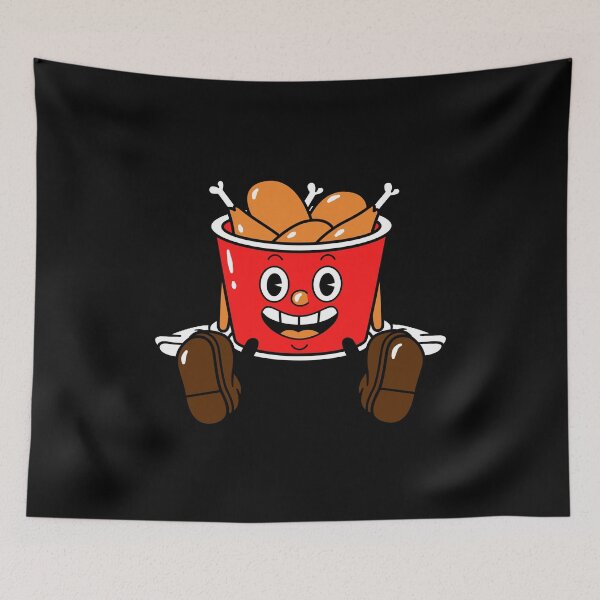 Item preview, Funny chicken bucket man design designed and sold by KeepItSimple089.