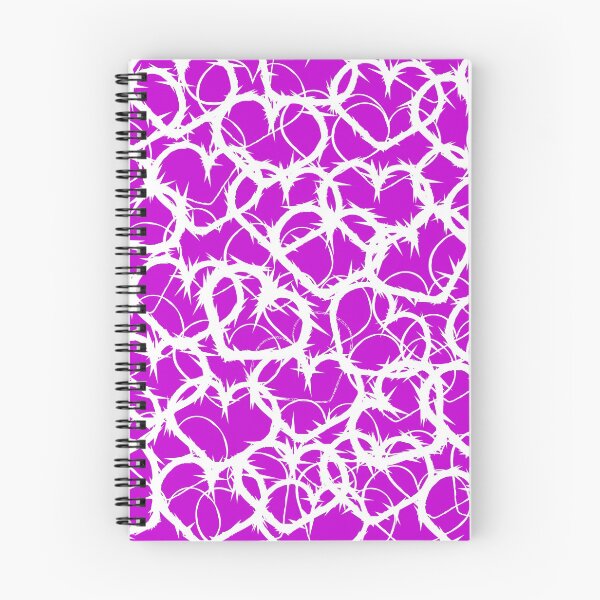 Item preview, Valentine's Love Purple White Heart Jagged Razor Wire Abstract Pattern designed and sold by fingerbeans.