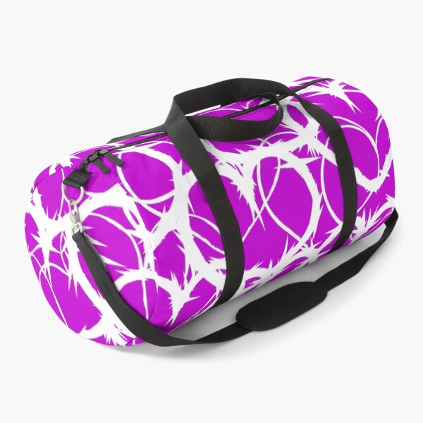 Item preview, Valentine's Love Purple White Heart Jagged Razor Wire Abstract Pattern designed and sold by fingerbeans.