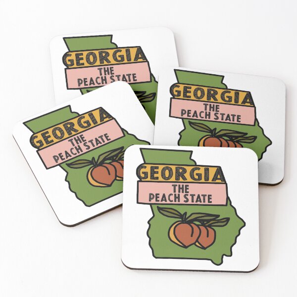 Item preview, Georgia Peach State Decal designed and sold by Decal Mania.