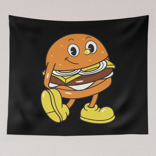 Item preview, Funny cheeseburger man design designed and sold by KeepItSimple089.