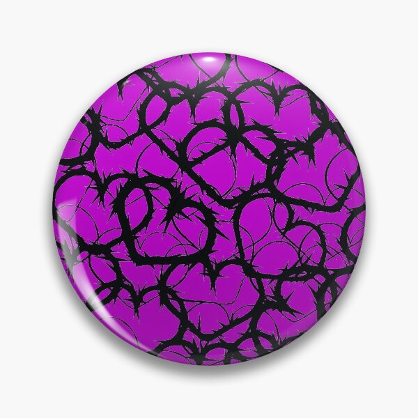 Item preview, Valentine's Love Purple Black Heart Jagged Razor Wire Abstract Pattern designed and sold by fingerbeans.