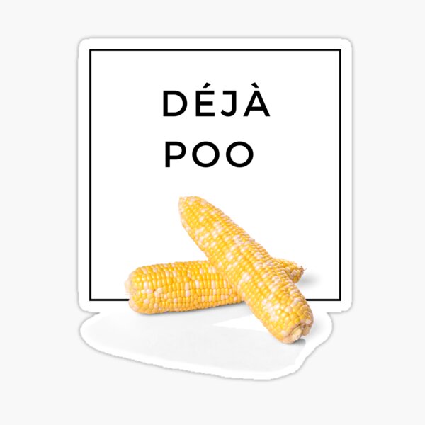 "Poop Joke Corn" Sticker for Sale by MomosGoods Redbubble