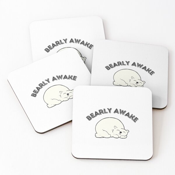 Item preview, Bearly Awake - Cute Funny Animal Pun designed and sold by yumiso.